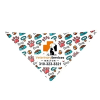 A traditional large sized bandana cut cleanly in half. Perfect for... from...