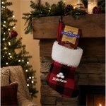 Holiday Plaid Mini Mitten with Hot Cocoa Mitten Gift Set