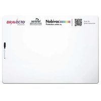 27" x 19" dry-erase white board with pen, holder and adhesive... from ASI...