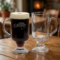 Glass coffee mug with handle, 10 oz. Gift box and paper... from ASI 31518...