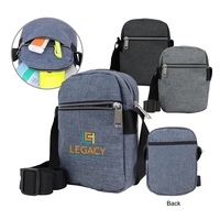 300D Multi-Pocket Crossbody Pouch