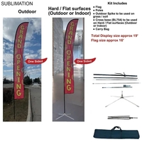 19' X-Large Feather Flag Kit... from ASI 53509 FIEL-Fairdeal Import & Export