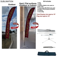 19' X-Large Feather Flag Kit... from ASI 53509 FIEL-Fairdeal Import & Export