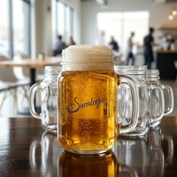 Beer mug with angled handle, rounded bottom, 16 oz... from ASI 31518 ADNART /...