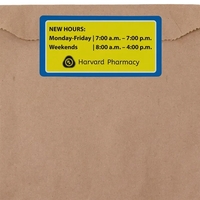 Full-Color adhesive labels can be customized and used to seal products.......