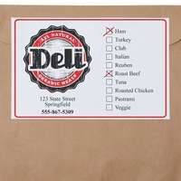Full-Color adhesive labels can be customized and used to seal products.......