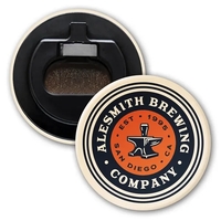 Bottle opener button with customizable top.... from ASI 68507 The Magnet...
