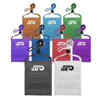 Single pocket neck wallet with adjustable lanyard.... from ASI 39552 BEL Promo