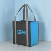Color combination non-woven grocery tote with 22" reinforced handles.... from...