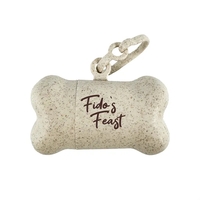 Eco-Friendly Bone Shaped Pet Bag Dispenser with 15 compostable bags. Made......