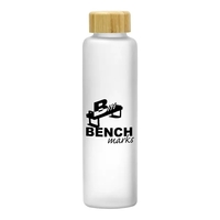 20 oz. Belle glass bottle with bamboo lid for taking a... from ASI 61125 Hit...