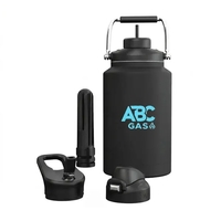 Large insulated gallon jug with extreme cold retention and leakproof...