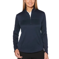 Women's fleece pullover with lightweight warmth, stretch, and...