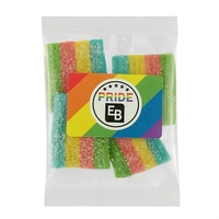 Clear parade throw with rainbow sour bites.... from ASI 71685 Midnite Snax®