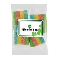 St. Patrick's Day Parade Throw with Rainbow Sour Bites (.3 oz)... from ASI...