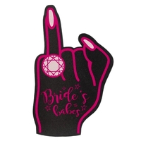 22" ring finger shaped foam hand imprinted with waterproof ink.... from ASI...
