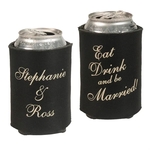 Custom Screen Printed Wedding Can Cooler