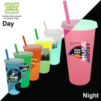 Nite Glow 26 oz. Tumbler with Lid & Straw, Full Color... from ASI 30270...