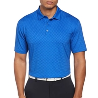 Men's stretch golf polo with moisture-wicking comfort and sun protection.......