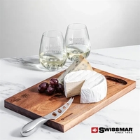 The Swissmar Acacia Board & 2 Stemless Wine Set brings together... from ASI...
