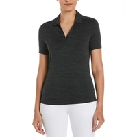 Callaway women's broken stripe polo with thermal comfort for cooler days.......