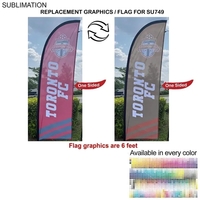 Replacement Flag For 8.5' Small Feather Flag... from ASI 53509 FIEL-Fairdeal...