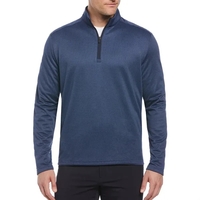 Callaway men's houndstooth fleece quarter-zip with thermal warmth and UPF...