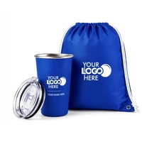 Stainless Tumbler with Drawstring Bag Set... from ASI 89971 Stuff A Mug