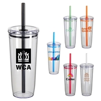 20 oz Recycled Acrylic Straw Tumbler... from ASI 36730 Ariel Premium Supply Inc