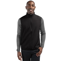 Men's vest with a full-zip, water resistance, two pockets, and brushed......