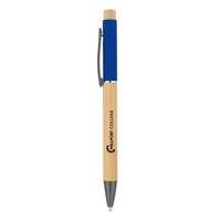Bamboo Barrel with Gunmetal Clip Pen... from ASI 79530 Prime Line
