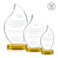 This classic award features a 3/4" thick Starfire Crystal Flame with... from...