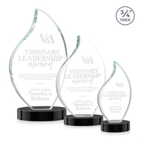 This classic award features a 3/4" thick Starfire Crystal Flame with... from...