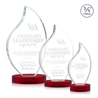 This classic award features a 3/4" thick Starfire Crystal Flame with... from...