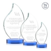 This classic award features a 3/4" thick Starfire Crystal Flame with... from...