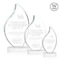 This classic award features a 3/4" thick Starfire Crystal Flame with... from...