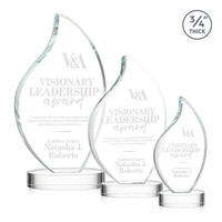 This classic award features a 3/4" thick Starfire Crystal Flame with... from...