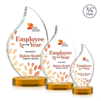 This classic award features a 3/4" thick Starfire Crystal VividPrint™...
