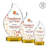 This classic award features a 3/4" thick Starfire Crystal VividPrint™...