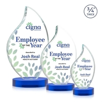 This classic award features a 3/4" thick Starfire Crystal VividPrint™...