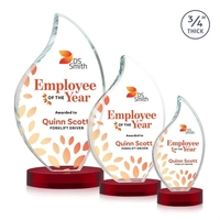 This classic award features a 3/4" thick Starfire Crystal VividPrint™...