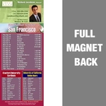 Full Color Football Schedule Vinyl Magnet