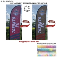 Replacement Flag for 8.5' Small Feather Flag Kit, Full Color Graphics... from...
