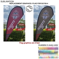 Replacement Flag For 7.5' Small Tear Drop Flag... from ASI 53509...