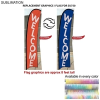 Replacement Flag for 10' Small Feather Flag Kit, Full Color Graphics... from...
