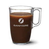 The Rosella glass mug features a handle positioned square to the... from ASI...