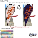 48 Hr Quick Ship - Flag For 9' Small Tear Drop