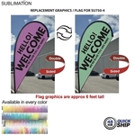 48Hr Quick Ship - Flag For 9' Small Tear Drop Kit
