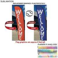 Replacement Flag for 10' Small Feather Flag Kit, Full Color Graphics... from...