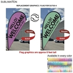 Replacement Graphics for 9' Small Tear Drop Flag Kit